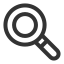 basic, magnifier, outline, search, ui 