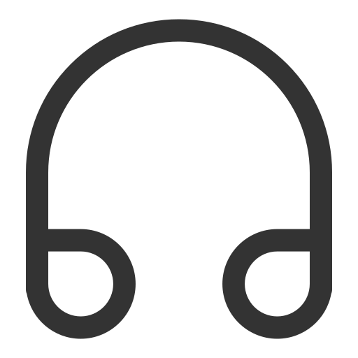 Basic, headphone, music, outline, ui icon - Free download
