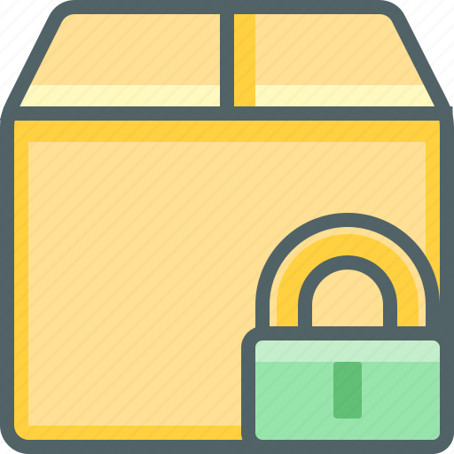Box, lock, delivery, package, protection, safe, shipping icon - Download on Iconfinder