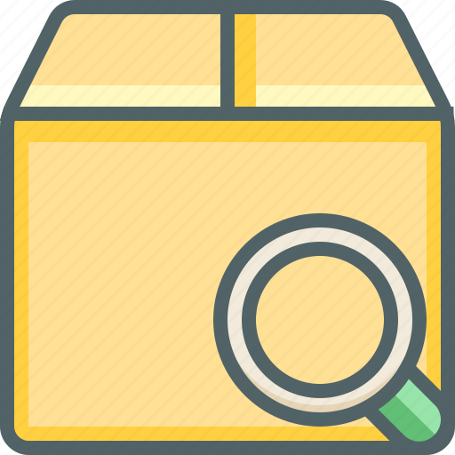 Box, search, delivery, find, magnifier, package, shipping icon - Download on Iconfinder