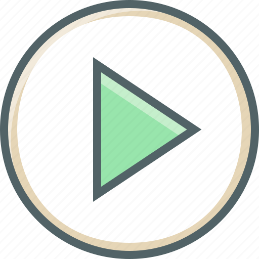 Circle, play, audio, media, multimedia, music, player icon - Download on Iconfinder