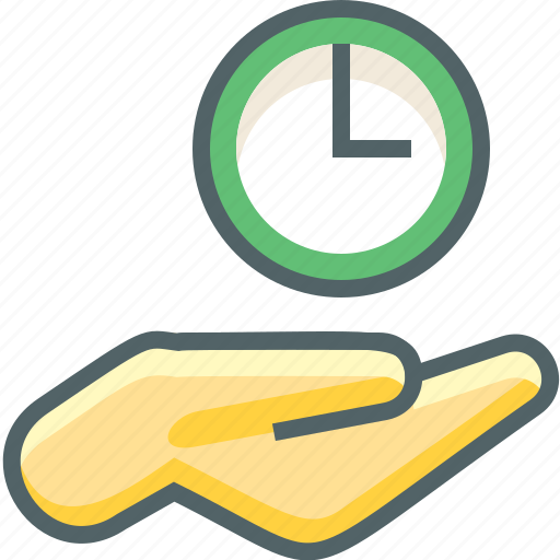 Hand, timer, alarm, clock, fingers, gestures, time icon - Download on Iconfinder