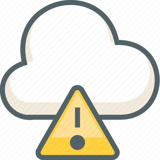 Caution, cloud, alert, danger, forecast, warning, weather icon - Download on Iconfinder
