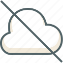 cloud, deny, cancle, cloudy, delete, forecast, weather 