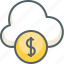 cloud, dollar, business, finance, forecast, money, weather 