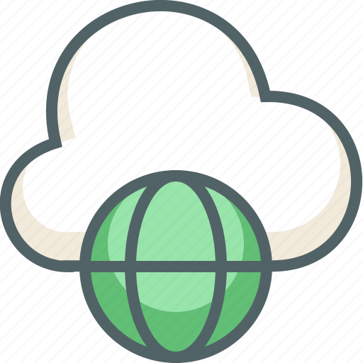 Cloud, global, communication, globe, internet, network, weather icon - Download on Iconfinder