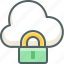 cloud, lock, forecast, protection, safety, security, weather 