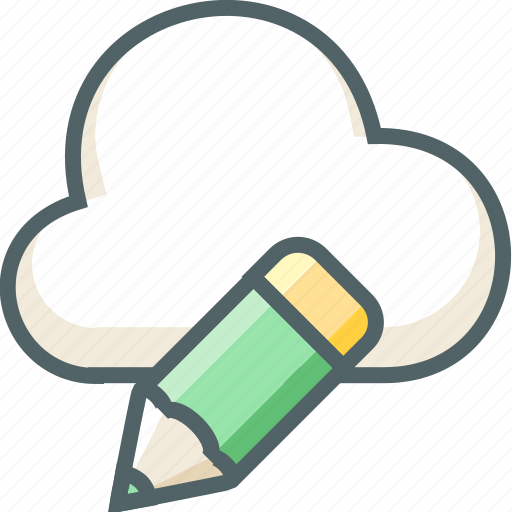 Cloud, pencil, design, edit, forecast, pen, weather icon - Download on Iconfinder