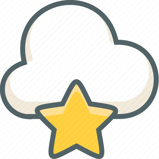 Cloud, star, bookmark, favorite, forecast, like, weather icon - Download on Iconfinder
