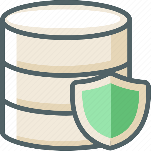 Data, shield, storage, database, protection, secure, server icon - Download on Iconfinder