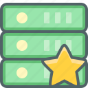 server, star, storage, award, bookmark, database, network