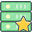 server, star, storage, award, bookmark, database, network 