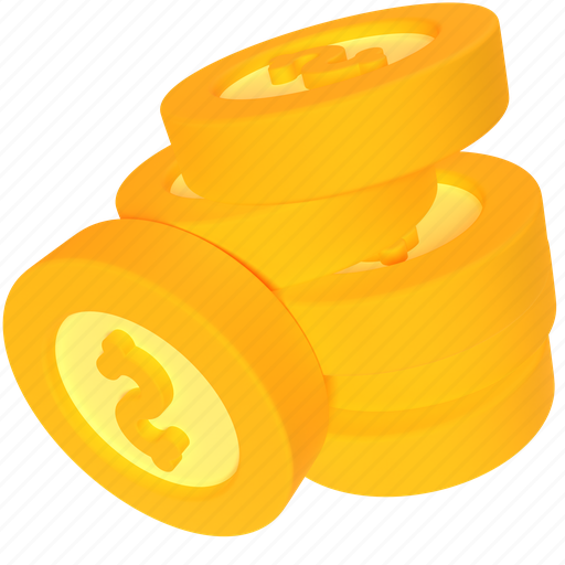 Coin, 2 3D illustration - Download on Iconfinder