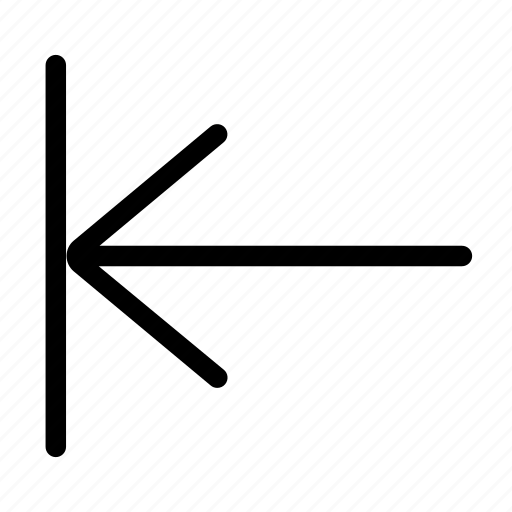 Arrow, left, line, ui icon - Download on Iconfinder