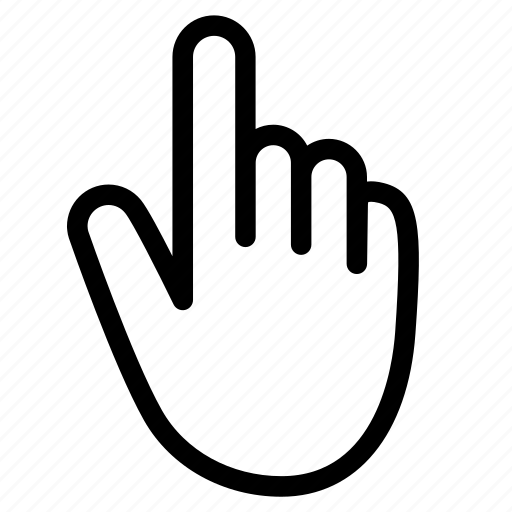 Click, finger, gesture, hand, point, ui, up icon - Download on Iconfinder