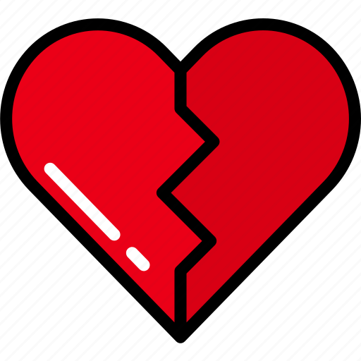 Broken, heart, love, ui development, unfavorite, unlike icon - Download on Iconfinder