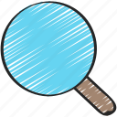 audit, magnifying glass, research, search, ui development