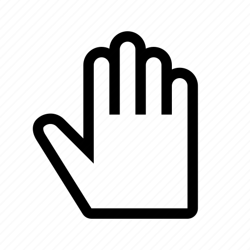 Gesture, hand, stop, wave icon - Download on Iconfinder
