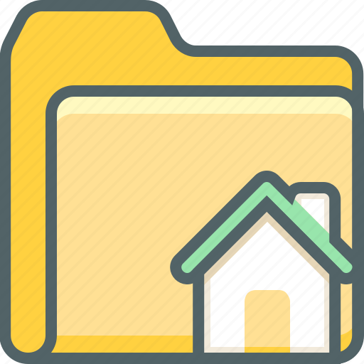 Folder, house, building, document, estate, file, home icon - Download on Iconfinder