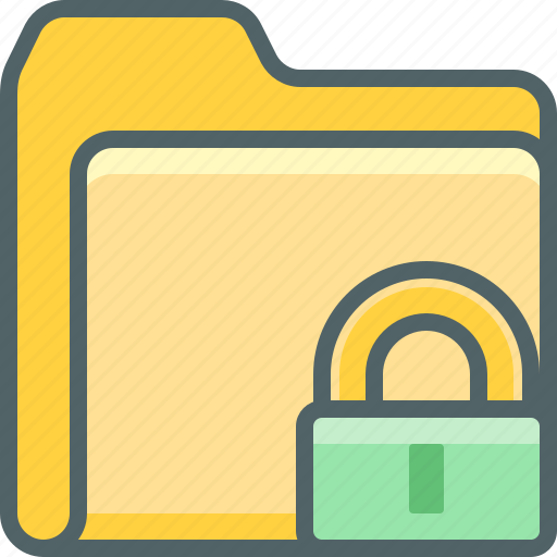 Folder, lock, document, file, protection, safe, security icon - Download on Iconfinder