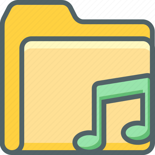 Bar, folder, note, single, document, file, music icon - Download on Iconfinder
