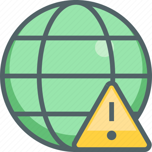 Caution, global, alert, danger, international, network, warning icon - Download on Iconfinder