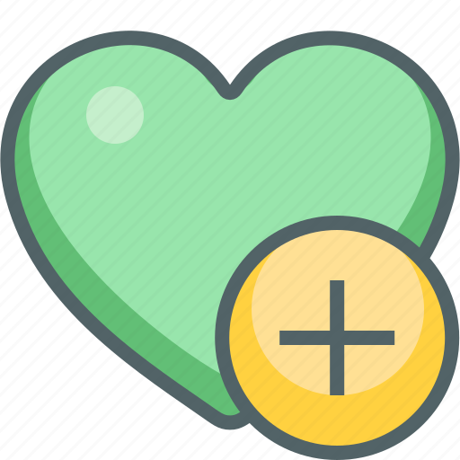 Add, heart, bookmark, favorite, love, new, plus icon - Download on Iconfinder