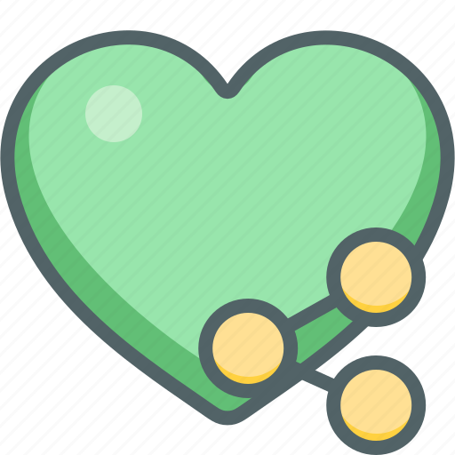 Heart, share, cloud, connection, favorite, network, social icon - Download on Iconfinder