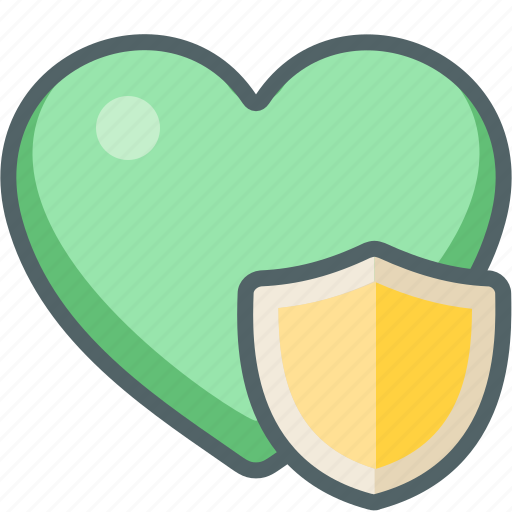 Heart, shield, favorite, protect, protection, safe, security icon - Download on Iconfinder
