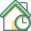 house, timer, building, clock, deadline, estate, time 