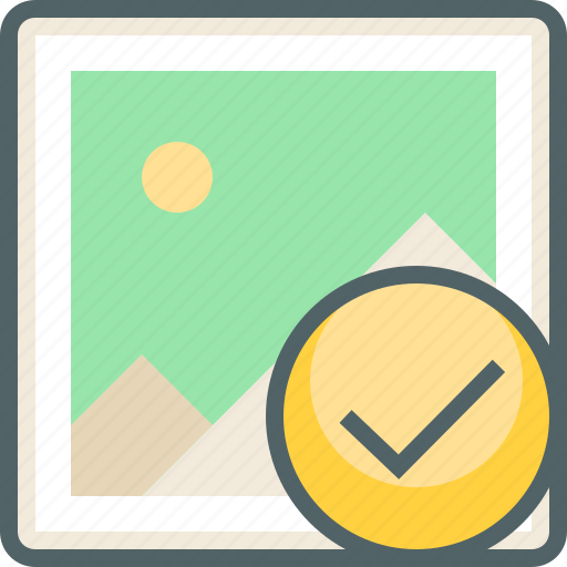 Check, image, accept, gallery, mark, photo, tick icon - Download on Iconfinder
