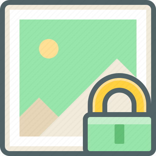 Image, lock, gallery, photo, protection, safe, secure icon - Download on Iconfinder