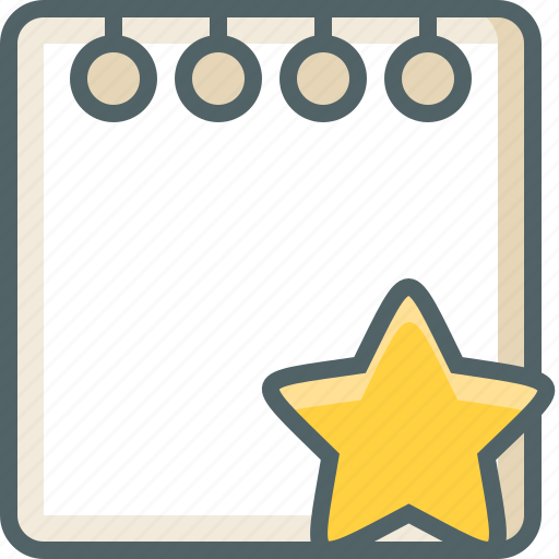 Note, star, achievement, bookmark, favourite, like, paper icon - Download on Iconfinder