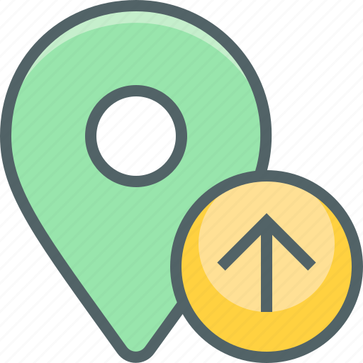 Arrow, location, up, direction, navigation, pointer, upload icon - Download on Iconfinder