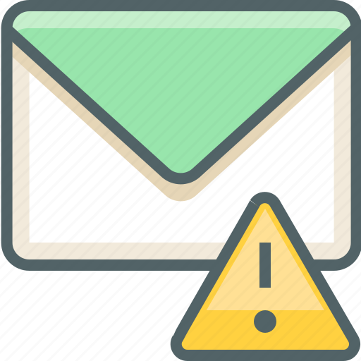 Caution, mail, alert, danger, email, inbox, warning icon - Download on Iconfinder