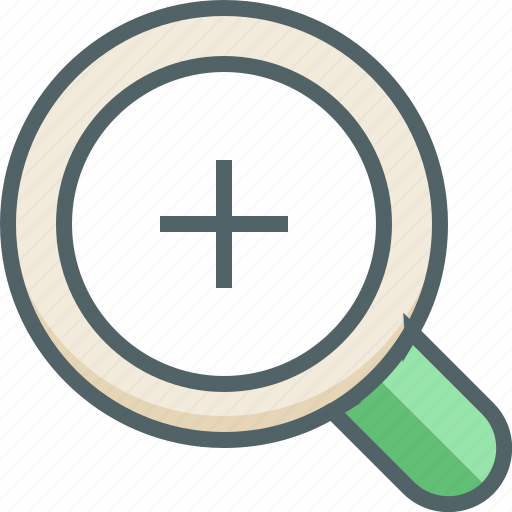 In, zoom, glass, magnify, magnifying, plus, view icon - Download on Iconfinder