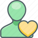 heart, user, account, bookmark, like, love, profile 