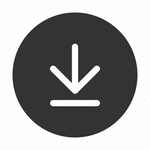 Arrow, bottom, circular, download, ui icon - Download on Iconfinder