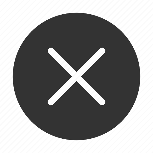 Circular, cross, decline, no, remove, ui icon - Download on Iconfinder