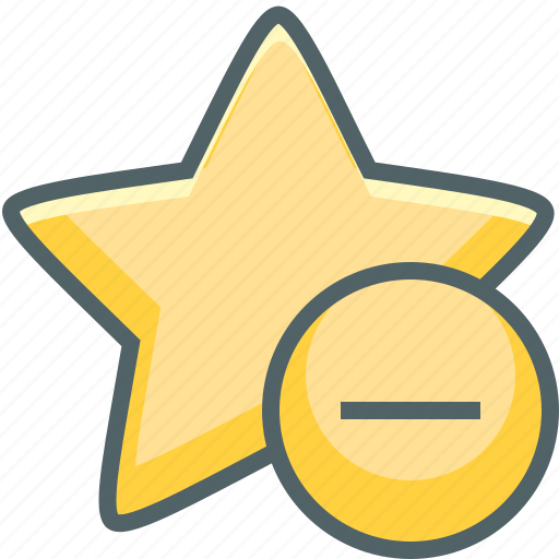 Remove, star, achievement, award, bookmark, close, minus icon - Download on Iconfinder