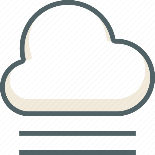 Cloud, line, weather, clouds, cloudy, forecast, wind icon - Download on Iconfinder