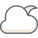 cloud, moon, weather, clouds, cloudy, forecast
