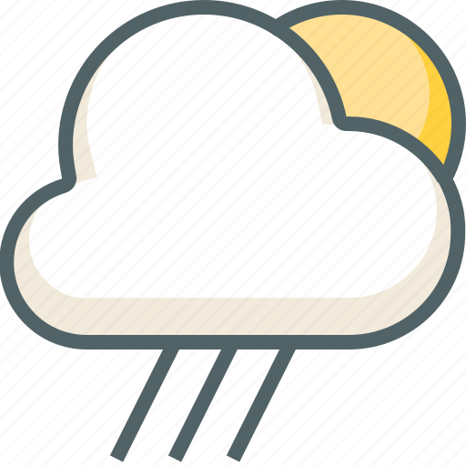 Cloud, rain, sun, weather, clouds, cloudy, forecast icon - Download on Iconfinder
