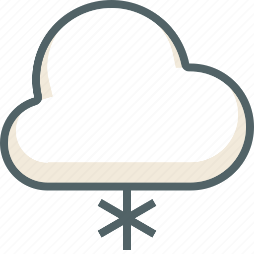 Cloud, snow, weather, clouds, cloudy, forecast, winter icon - Download on Iconfinder