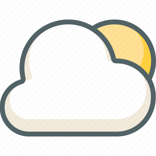 Cloud, sun, weather, clouds, cloudy, forecast, morning icon - Download on Iconfinder