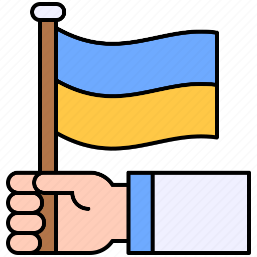 Ukraine, ukrainian, culture, flag, nation, hand icon - Download on Iconfinder