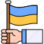 ukraine, ukrainian, culture, flag, nation, hand 