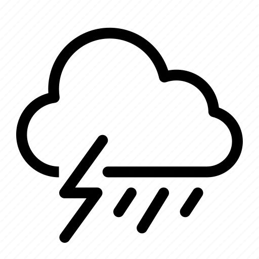 Thunderstorm, rain, raining, thunder, thunder bolt, rainy day, cloud icon - Download on Iconfinder