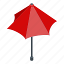 business, cartoon, isometric, medical, red, umbrella, woman