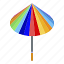 business, cartoon, colorful, isometric, rainy, umbrella, woman
